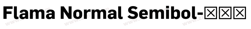Flama Normal Semibol字体转换